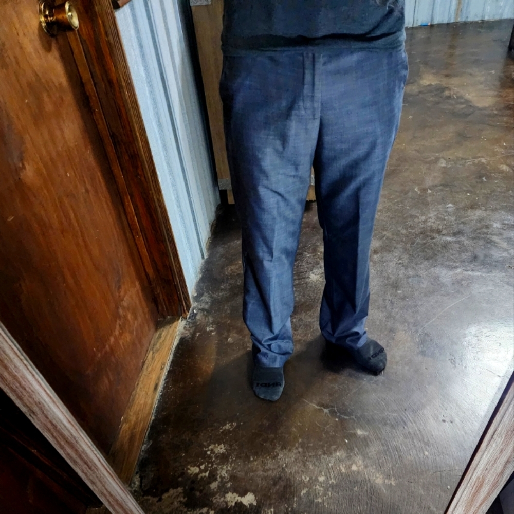 Calvin Klein Gray Dress Pants with Straight Leg Fit